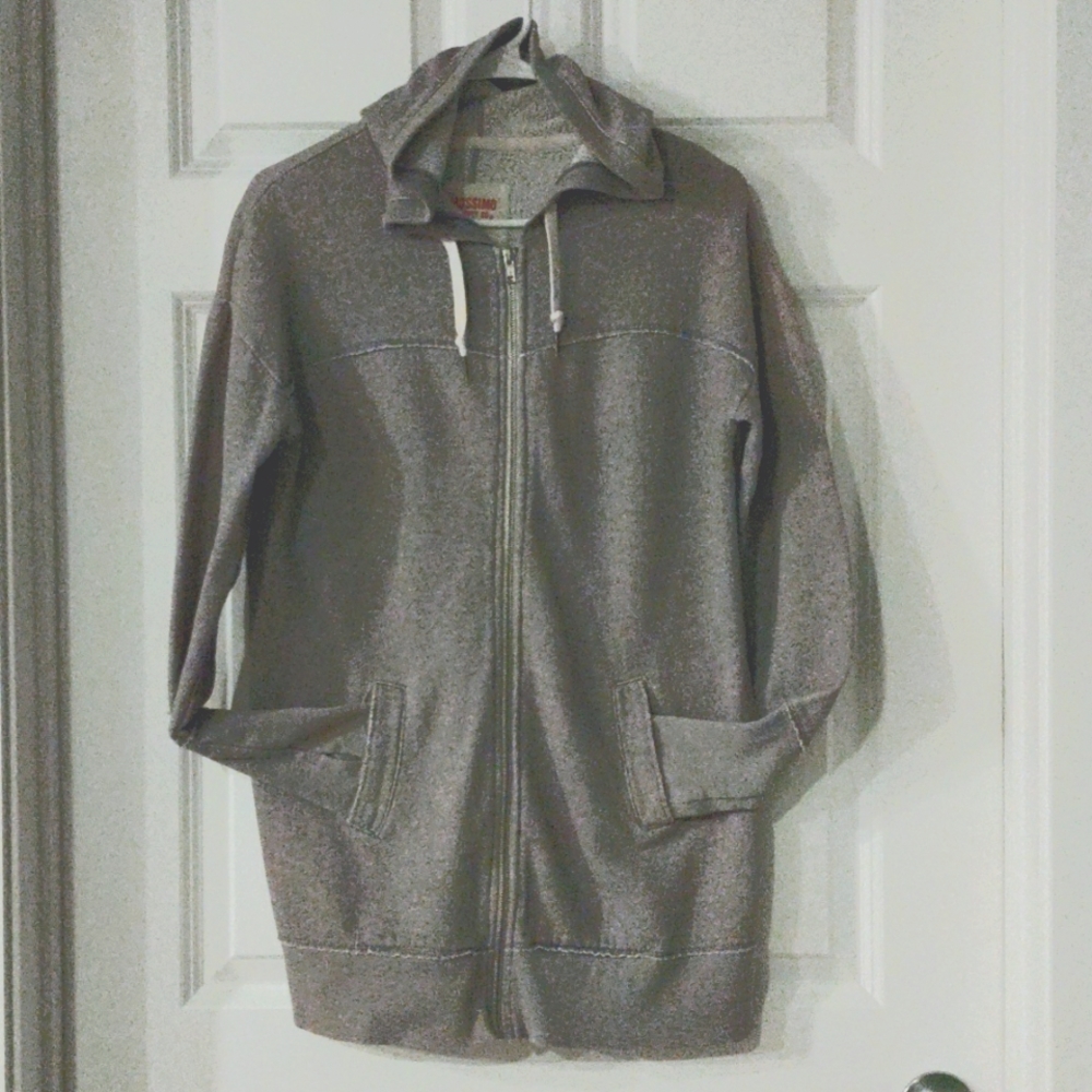 TARGET GREY FULL ZIPP🤐🤙THUMB HOLE  JACKET🫶🏼 LARGE MOSSIMO